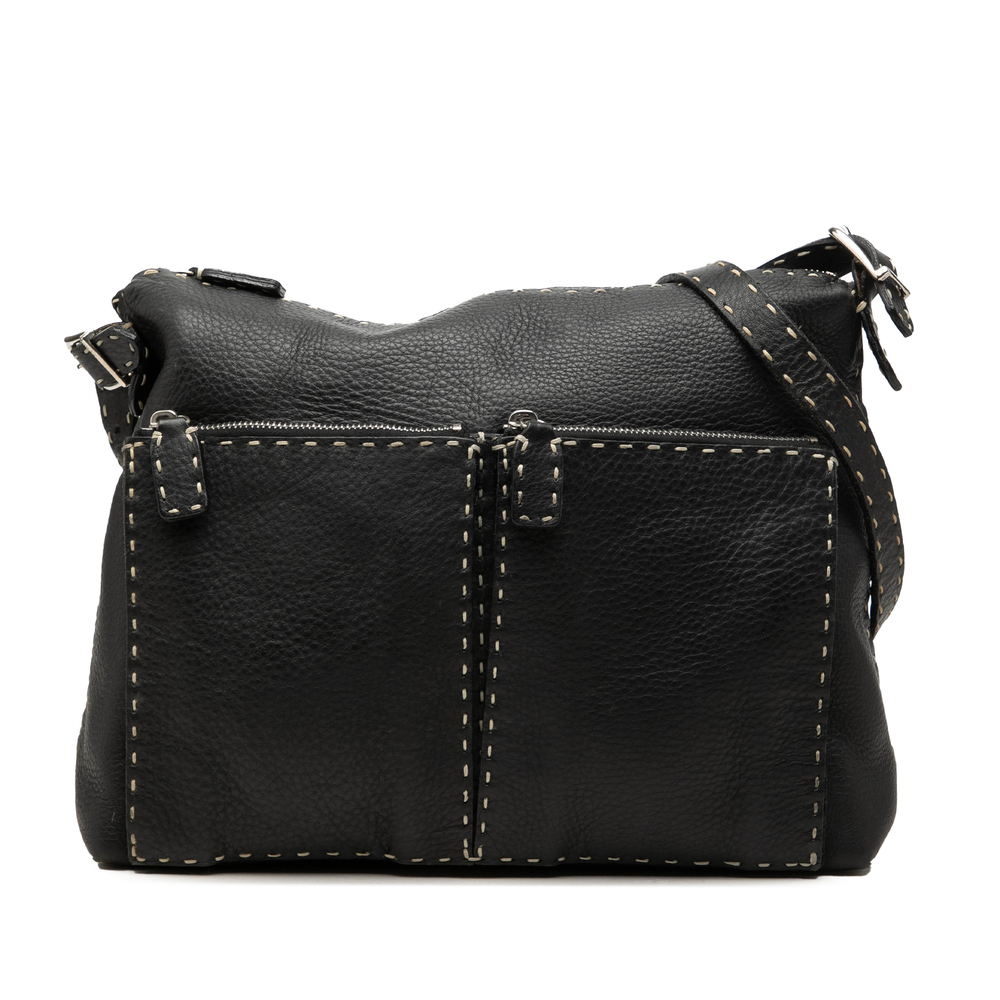 Pre-Loved Fendi Leather Selleria Crossbody